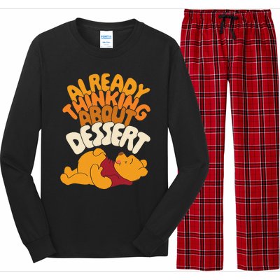 Amazon Essentials Thanksgiving Already Thinking About Dessert Long Sleeve Pajama Set