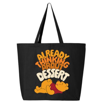 Amazon Essentials Thanksgiving Already Thinking About Dessert 25L Jumbo Tote