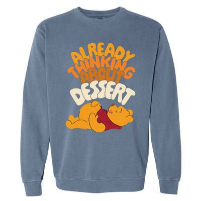 Amazon Essentials Thanksgiving Already Thinking About Dessert Garment-Dyed Sweatshirt