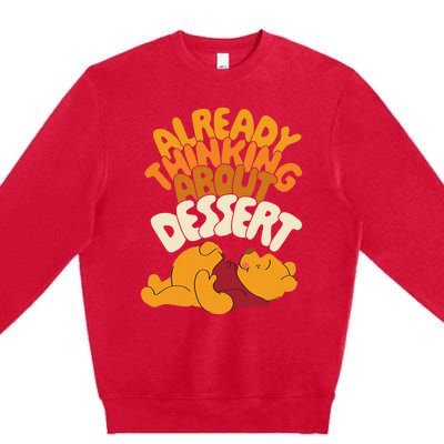 Amazon Essentials Thanksgiving Already Thinking About Dessert Premium Crewneck Sweatshirt