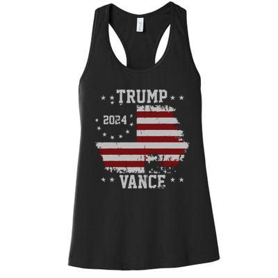 America Election Trump Vance 2024 Vice President Women's Racerback Tank