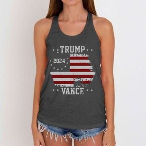 America Election Trump Vance 2024 Vice President Women's Knotted Racerback Tank