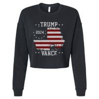 America Election Trump Vance 2024 Vice President Cropped Pullover Crew