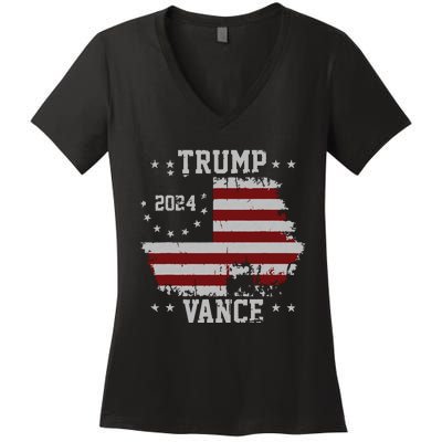 America Election Trump Vance 2024 Vice President Women's V-Neck T-Shirt