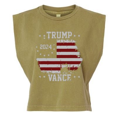 America Election Trump Vance 2024 Vice President Garment-Dyed Women's Muscle Tee