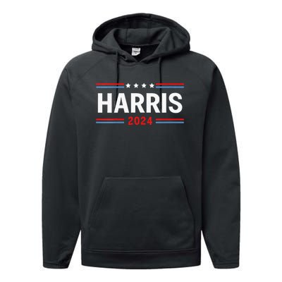 America Election Usa Vote Kamala Harris 2024 President Performance Fleece Hoodie