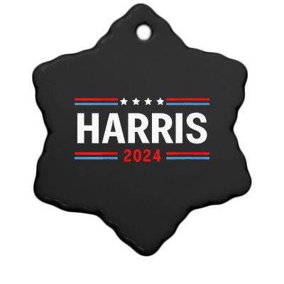 America Election Usa Vote Kamala Harris 2024 President Ceramic Star Ornament