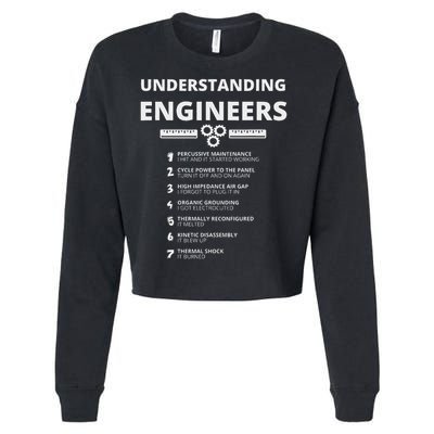 Awesome Engineering Understanding Engineers  Cropped Pullover Crew