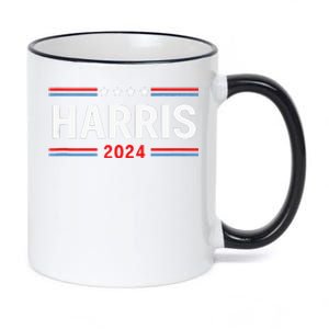 America Election Usa Vote Kamala Harris 2024 President 11oz Black Color Changing Mug