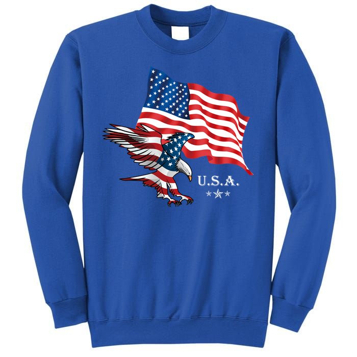 American Eagle Usa Flag Patriotic American Funny Gift Sweatshirt