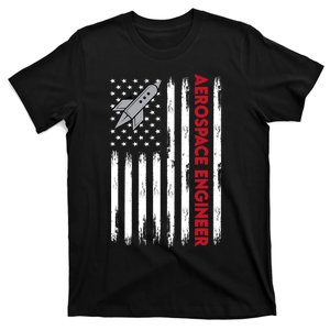 Aerospace Engineer Usa Flag Design T-Shirt