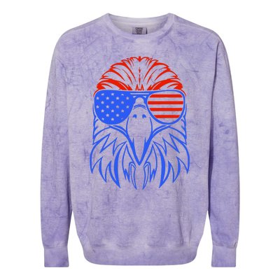 American Eagle Usa Flag Colorblast Crewneck Sweatshirt