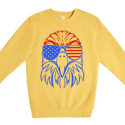 American Eagle Usa Flag Premium Crewneck Sweatshirt