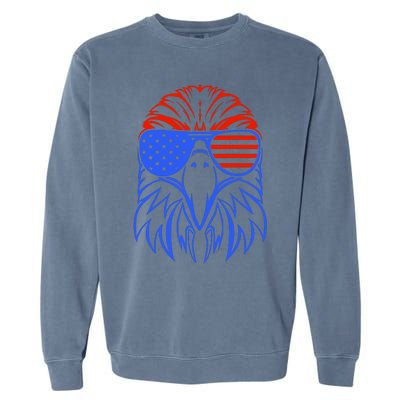 American Eagle Usa Flag Garment-Dyed Sweatshirt