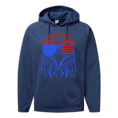 American Eagle Usa Flag Performance Fleece Hoodie