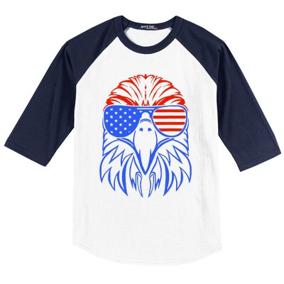 American Eagle Usa Flag Baseball Sleeve Shirt