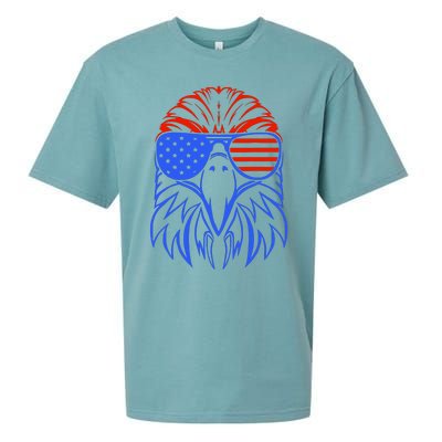 American Eagle Usa Flag Sueded Cloud Jersey T-Shirt