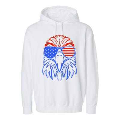 American Eagle Usa Flag Garment-Dyed Fleece Hoodie