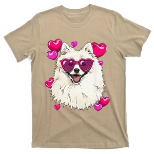 American Eskimo Valentines Day Heart Dog Lover T-Shirt