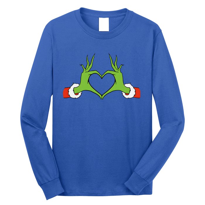 Awesome Elf With Cute Heart Hands Style Christmas Costumes Long Sleeve Shirt