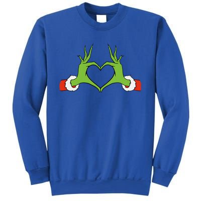 Awesome Elf With Cute Heart Hands Style Christmas Costumes Sweatshirt