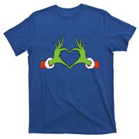 Awesome Elf With Cute Heart Hands Style Christmas Costumes T-Shirt