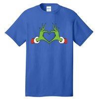 Awesome Elf With Cute Heart Hands Style Christmas Costumes Tall T-Shirt