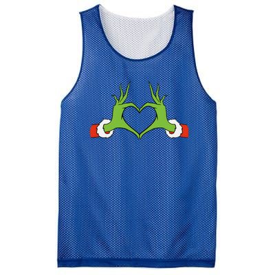 Awesome Elf With Cute Heart Hands Style Christmas Costumes Mesh Reversible Basketball Jersey Tank