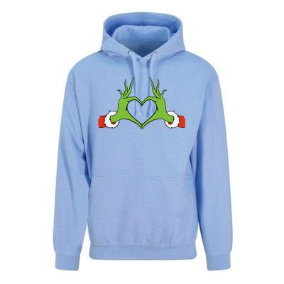 Awesome Elf With Cute Heart Hands Style Christmas Costumes Unisex Surf Hoodie