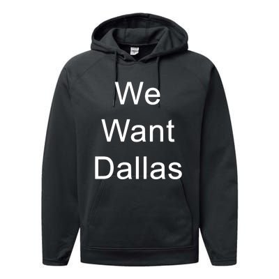 Anthony Edwards We Want Dallas Performance Fleece Hoodie