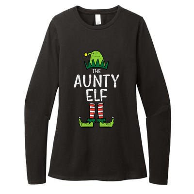 Aunty Elf Xmas Matching Christmas For Family Aunt Womens CVC Long Sleeve Shirt