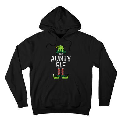 Aunty Elf Xmas Matching Christmas For Family Aunt Tall Hoodie