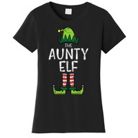 Aunty Elf Xmas Matching Christmas For Family Aunt Women's T-Shirt