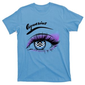 Aquarius Eyelashes Zodiac Sign Horoscope Lashes Artist Gift T-Shirt