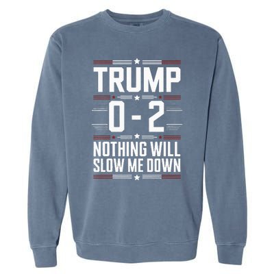 American Flag 02 Trump 2024 Garment-Dyed Sweatshirt