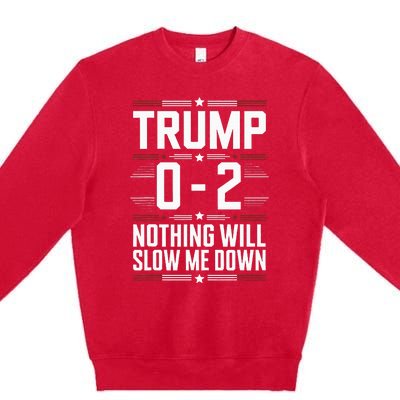 American Flag 02 Trump 2024 Premium Crewneck Sweatshirt