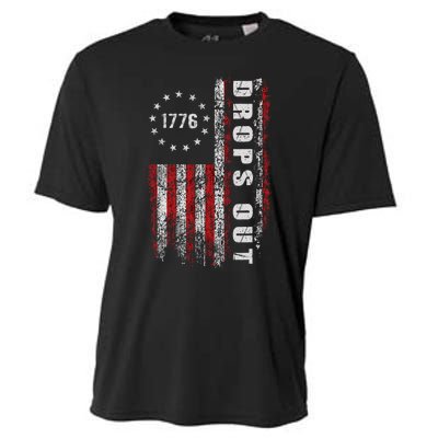 American Flag 1776 Joe Biden Drops Out 2024 Cooling Performance Crew T-Shirt