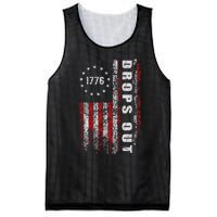 American Flag 1776 Joe Biden Drops Out 2024 Mesh Reversible Basketball Jersey Tank