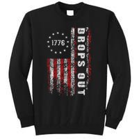 American Flag 1776 Joe Biden Drops Out 2024 Tall Sweatshirt