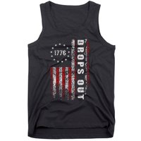 American Flag 1776 Joe Biden Drops Out 2024 Tank Top