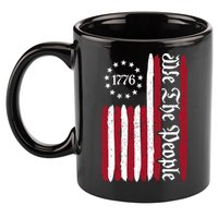 American Flag 1776 We The People Founding Fathers Constitution 11oz C Handle Ceramic Mug