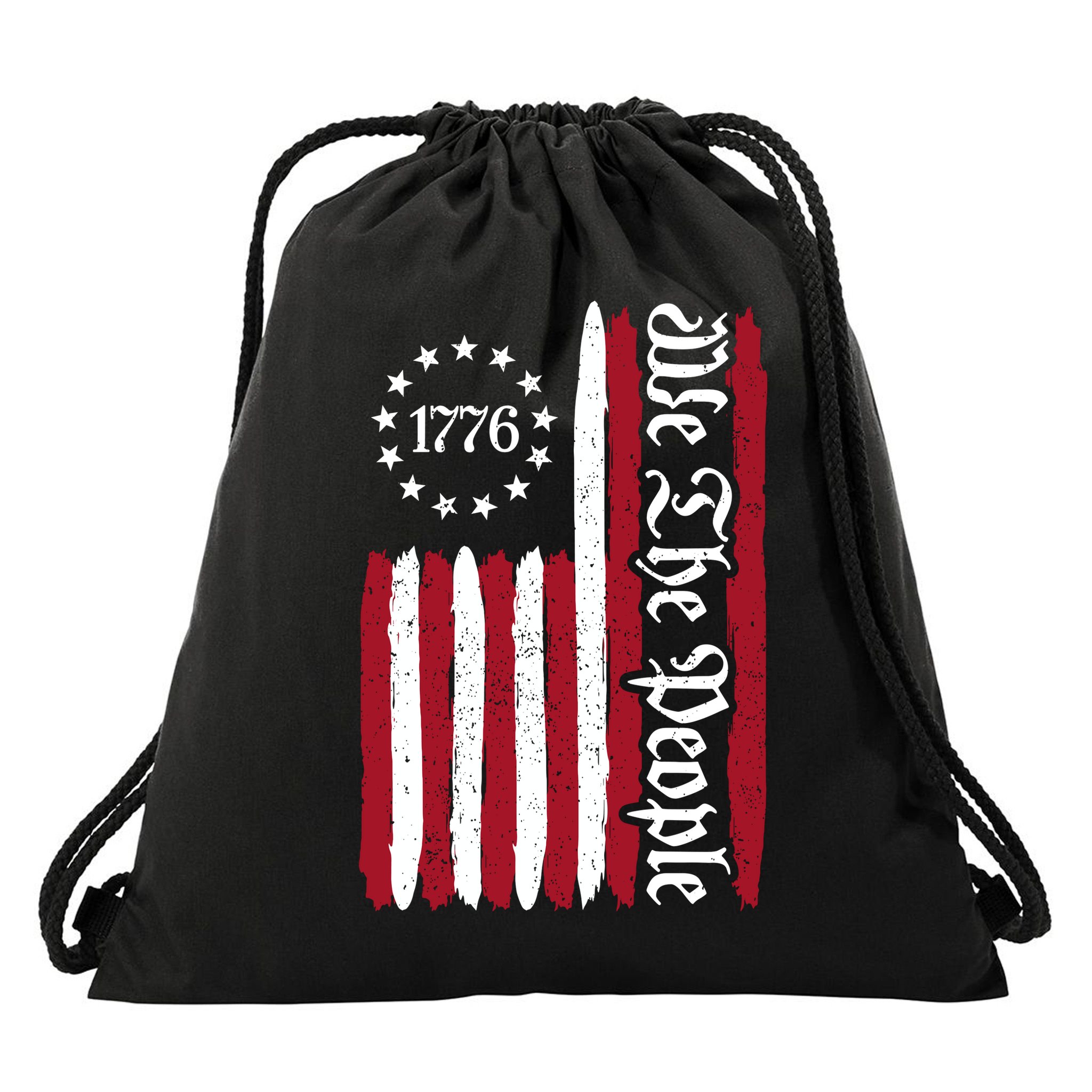 American Flag 1776 We The People Founding Fathers Constitution Drawstring Bag