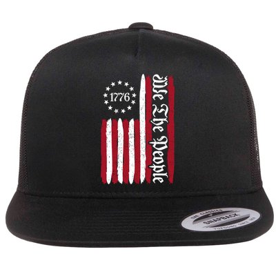 American Flag 1776 We The People Founding Fathers Constitution Flatbill Hat