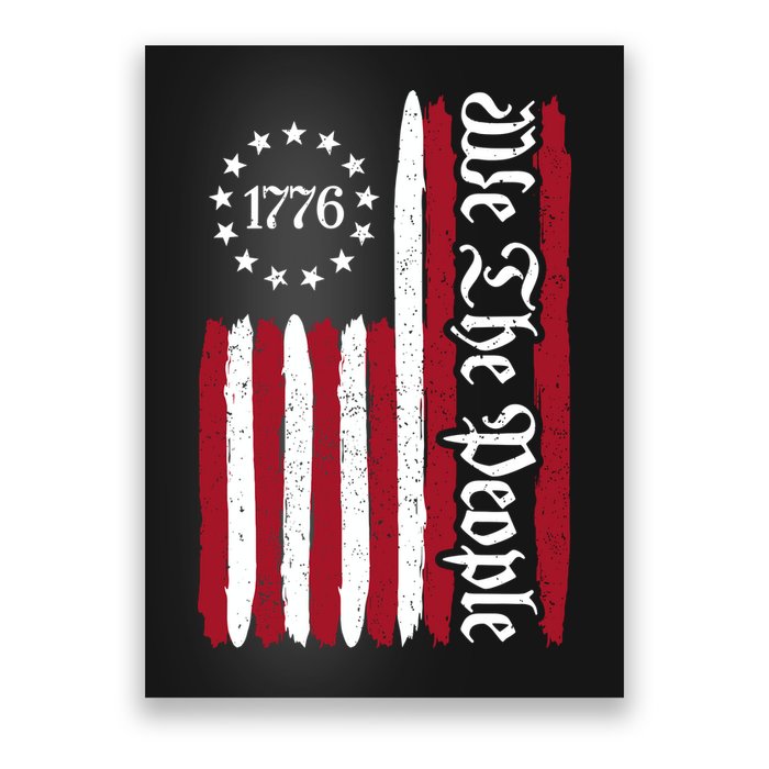 American Flag 1776 We The People Founding Fathers Constitution Poster