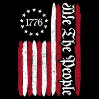 American Flag 1776 We The People Founding Fathers Constitution Poster