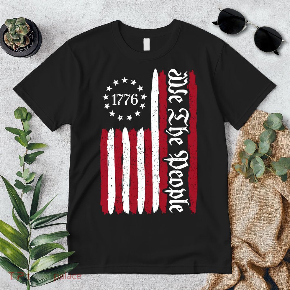 American Flag 1776 We The People Founding Fathers Constitution Premium T-Shirt