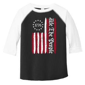 American Flag 1776 We The People Founding Fathers Constitution Toddler Fine Jersey T-Shirt