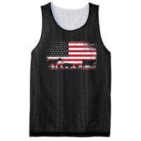 American Flag 4th of July Chicken Horse Cow Pig Farm Gift Mesh Reversible Basketball Jersey Tank