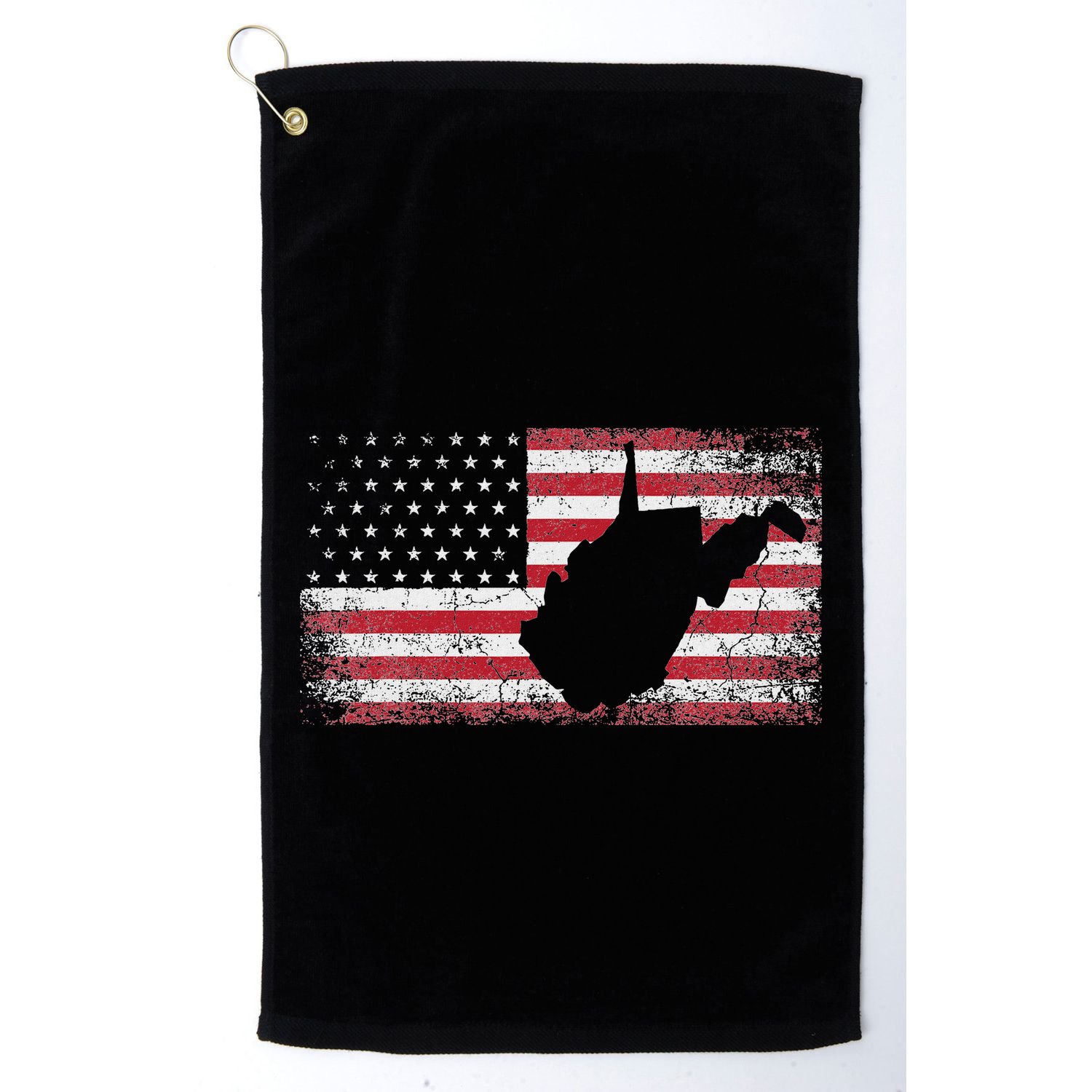 American Flag 4th Of July West Virginia Wv Vintage Golf Towel