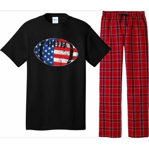 American Football 4th July Usa Flag Patriotic Gift Pajama Set